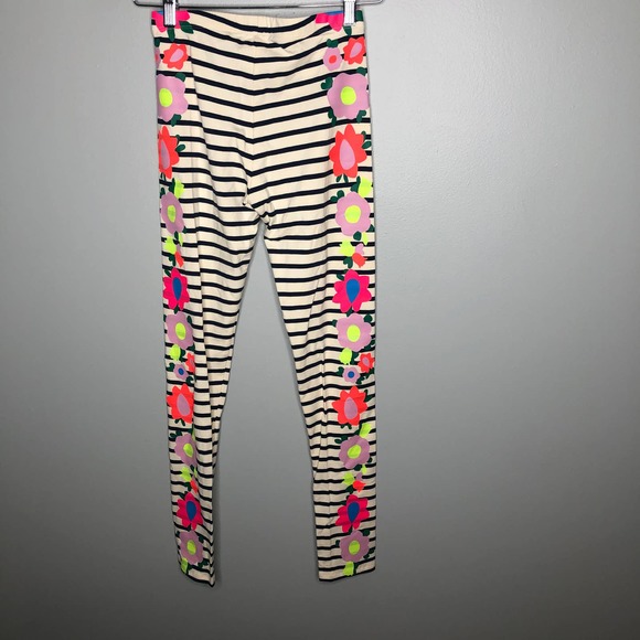 Crewcuts by J crew stripe flower leggings pants - Picture 7 of 8